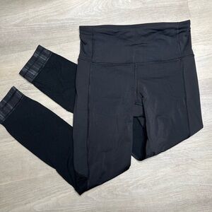 Lululemon All You Need Leggings 25” in Scratch Match Black Multi, size 4
